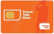 TravelSim tarptautinio ryšio SIM kortelė su 2.90Eur pokalbiams