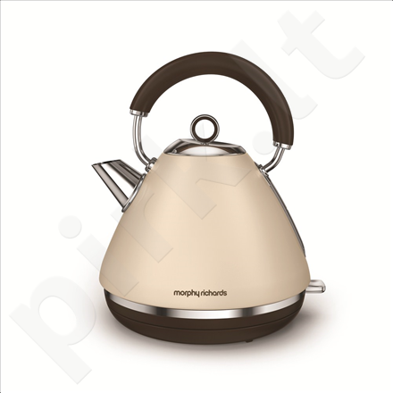 Morphy richards 102101 Standard kettle, Stainless steel, Sand, 3000 W, 360° rotational base, 1.5 L