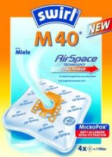 Maišeliai dulkių siurbliams SWIRL M40/4 MP3 D.s. filtras