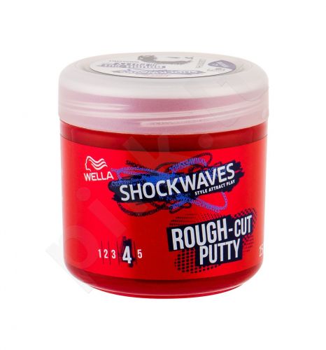 Wella Shockwaves, Rough-Cut Putty, plaukų vaškas moterims, 150ml
