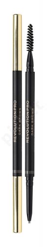Makeup Revolution London Revolution PRO, Define and Fill, antakių kontūrų pieštukas moterims, 0,1g, (Dark Brown)