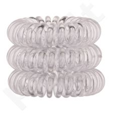 Invisibobble The Traceless Hair Ring, plaukų Ring moterims, 3pc, (Crystal Clear)