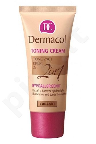 Dermacol Toning Cream, 2in1, BB kremas moterims, 30ml, (06 Caramel)