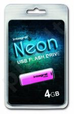 Atmintukas Integral Neon 4GB, Rožinis