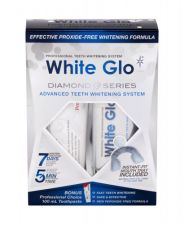White Glo Advanced teeth Whitening System, Diamond Series, rinkinys dantų balinimui moterims ir vyrams, (Whitening želė 50 ml + Toothpaste Professional Choice 100 ml)