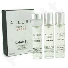 Chanel Allure Homme Sport, tualetinis vanduo vyrams, 3x20ml