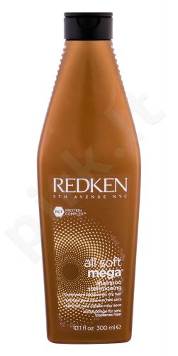 Redken All Soft, Mega, šampūnas moterims, 300ml