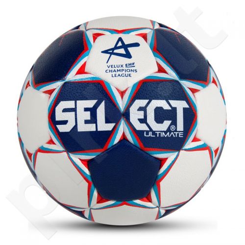 Rankinio kamuolys SELECT Ultimate Replica Men Champions League 3 mėlyna-raudono-balta