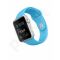 Laikrodis Apple Watch sport 42mm sidabrinis rėmelis mėlynas dirželis