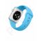 Laikrodis Apple Watch sport 42mm sidabrinis rėmelis mėlynas dirželis