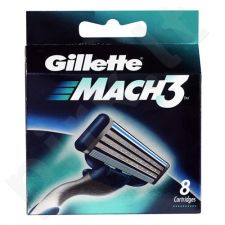 Gillette Mach3, skutimosi peiliukų galvutės vyrams, 8pc