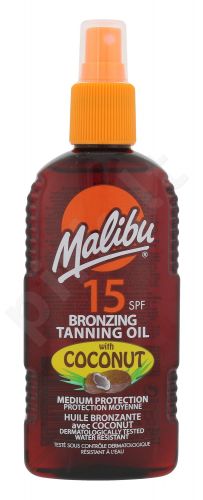 Malibu Bronzing Tanning Oil, Coconut, Sun kūno losjonas moterims, 200ml
