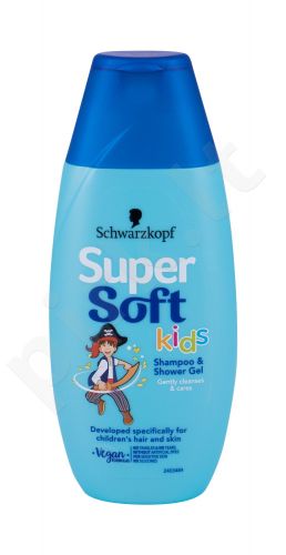 Schwarzkopf Super Soft Kids, Shampoo & Shower Gel, šampūnas vaikams, 250ml
