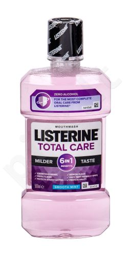 Listerine Mouthwash, Total Care Smooth MInt, burnos skalavimo skytis moterims ir vyrams, 500ml