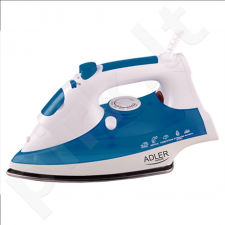 Adler AD 5022 Steam iron, Durable stainless steel soleplate, Self-Clean, Anti-Calc, Continuous steam, Power 2200W