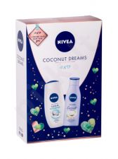 Nivea Care & Coconut, rinkinys dušo kremas moterims, (dušo kremas 250 ml + kūno losjonas Coconut & Monoi Oil 200 ml)