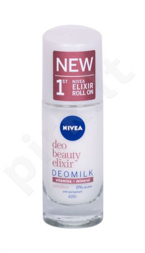 Nivea Deo Beauty Elixir, Deomilk Sensitive, antiperspirantas moterims, 40ml